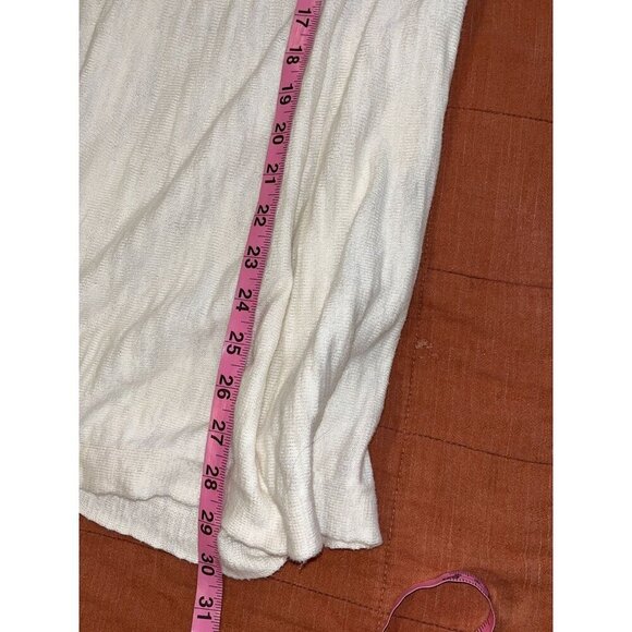 Anthropologie Moth White Long Sleeve Round Neck Outdoor Cardigan Sweater Women's - Picture 5 of 7